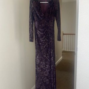 Long dress Valvet with satin material size4